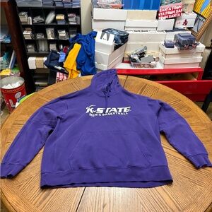 Nike Team Issued Kansas State Men's Basketball Purple Hoodie